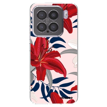 Picasee átlátszó szilikon tok az alábbi mobiltelefonokra Xiaomi 15 - Red Lily