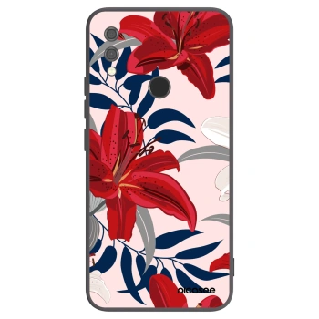 Picasee fekete szilikon tok az alábbi mobiltelefonokra Xiaomi Redmi Note 7 - Red Lily