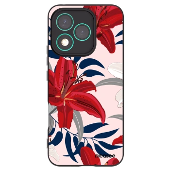 Picasee fekete szilikon tok az alábbi mobiltelefonokra Honor 400 Lite 5G - Red Lily