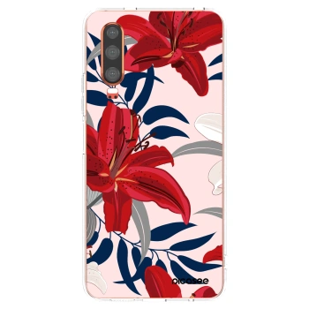 Picasee átlátszó szilikon tok az alábbi mobiltelefonokra Huawei P30 - Red Lily