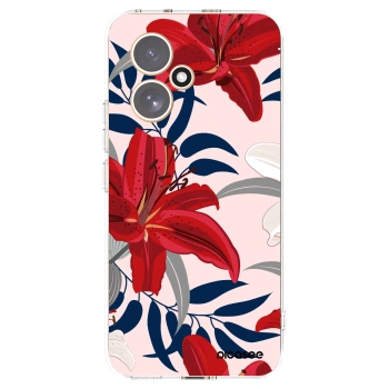 Picasee átlátszó szilikon tok az alábbi mobiltelefonokra Honor 400 5G - Red Lily