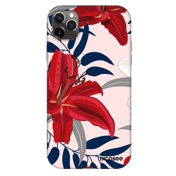 Szilikon tok erre a típusra Apple iPhone 11 Pro Max - Red Lily