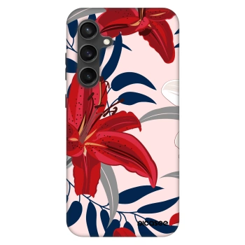 Szilikon tok erre a típusra Samsung Galaxy S24 FE S721B - Red Lily