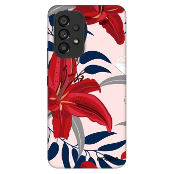 Szilikon tok erre a típusra Samsung Galaxy A53 5G A536 - Red Lily