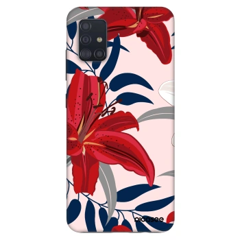 Szilikon tok erre a típusra Samsung Galaxy A51 A515F - Red Lily