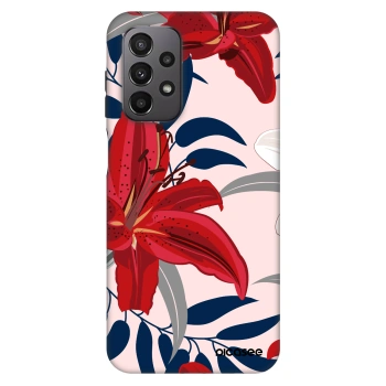 Szilikon tok erre a típusra Samsung Galaxy A23 A236B 5G - Red Lily