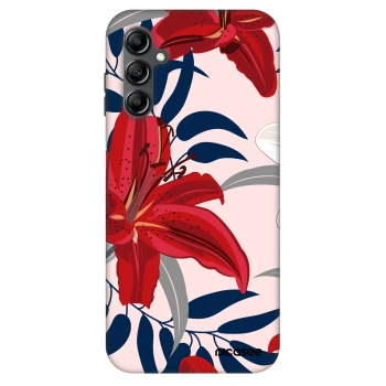 Szilikon tok erre a típusra Samsung Galaxy A14 5G A146P - Red Lily