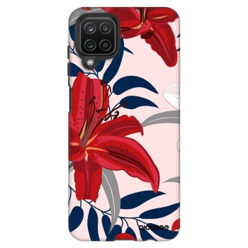 Szilikon tok erre a típusra Samsung Galaxy A12 A125F - Red Lily
