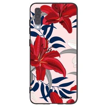 Picasee fekete szilikon tok az alábbi mobiltelefonokra Samsung Galaxy A70 A705F - Red Lily