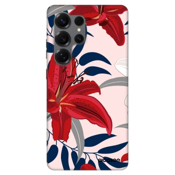 Szilikon tok erre a típusra Samsung Galaxy S25 Ultra 5G - Red Lily