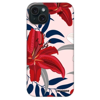 Szilikon tok erre a típusra Apple iPhone 14 Plus - Red Lily