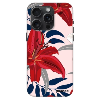 Szilikon tok erre a típusra Apple iPhone 15 Pro - Red Lily