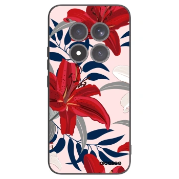 Picasee fekete szilikon tok az alábbi mobiltelefonokra Xiaomi Redmi Note 15 Pro+ - Red Lily