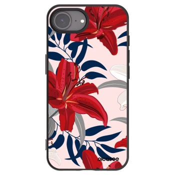 Picasee fekete szilikon tok az alábbi mobiltelefonokra Apple iPhone 17e - Red Lily