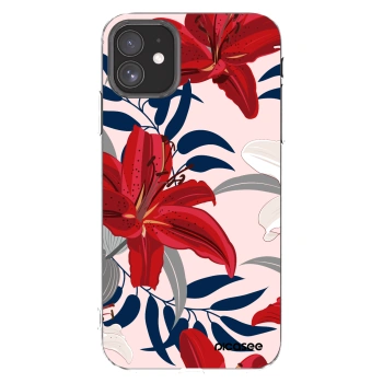 Picasee átlátszó szilikon tok az alábbi mobiltelefonokra Apple iPhone 11 - Red Lily