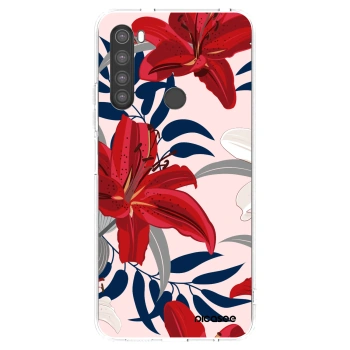 Picasee átlátszó szilikon tok az alábbi mobiltelefonokra Xiaomi Redmi Note 8 - Red Lily