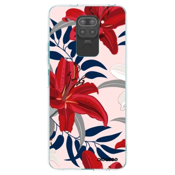 Picasee fekete szilikon tok az alábbi mobiltelefonokra Xiaomi Redmi Note 9 - Red Lily