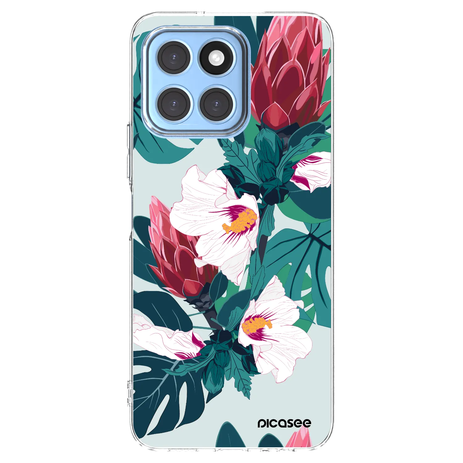 Picasee átlátszó szilikon tok az alábbi mobiltelefonokra Honor X6 - Rhododendron