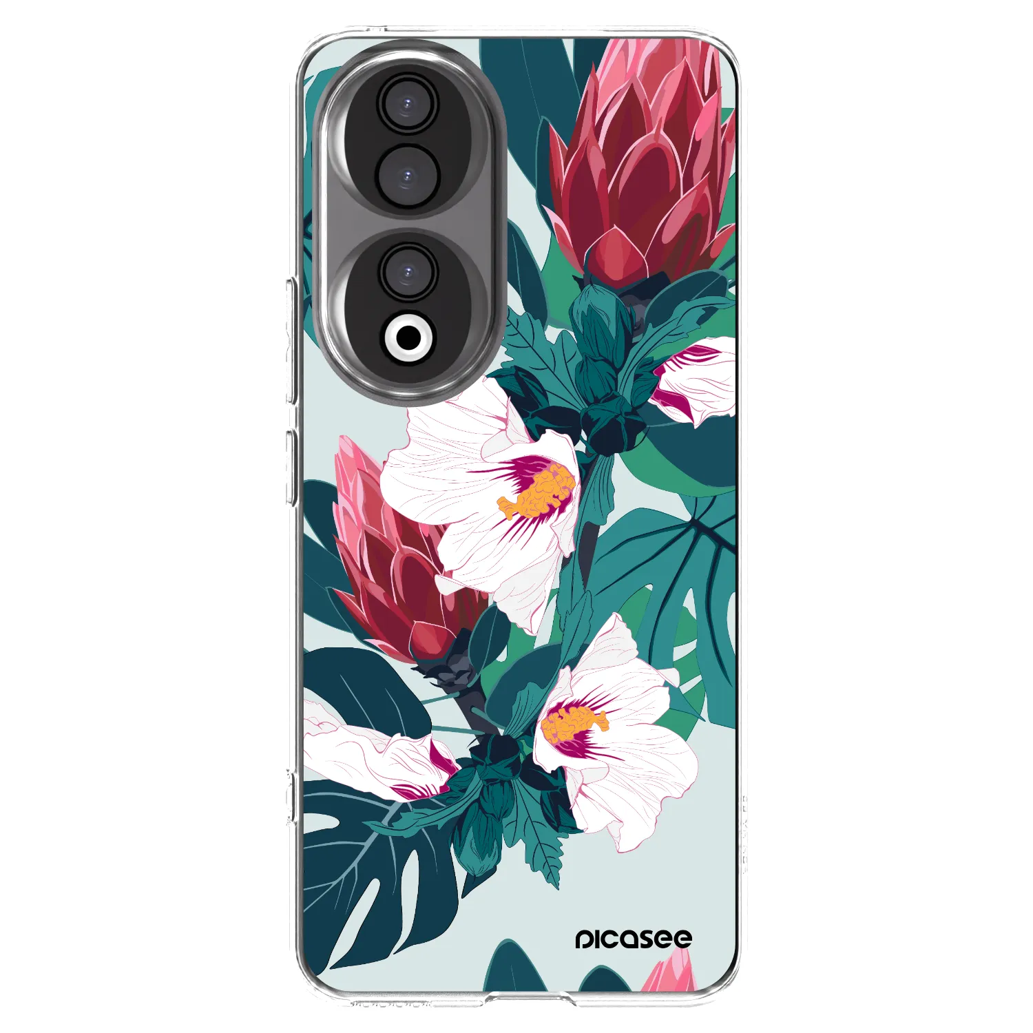 Picasee átlátszó szilikon tok az alábbi mobiltelefonokra Honor 90 5G - Rhododendron