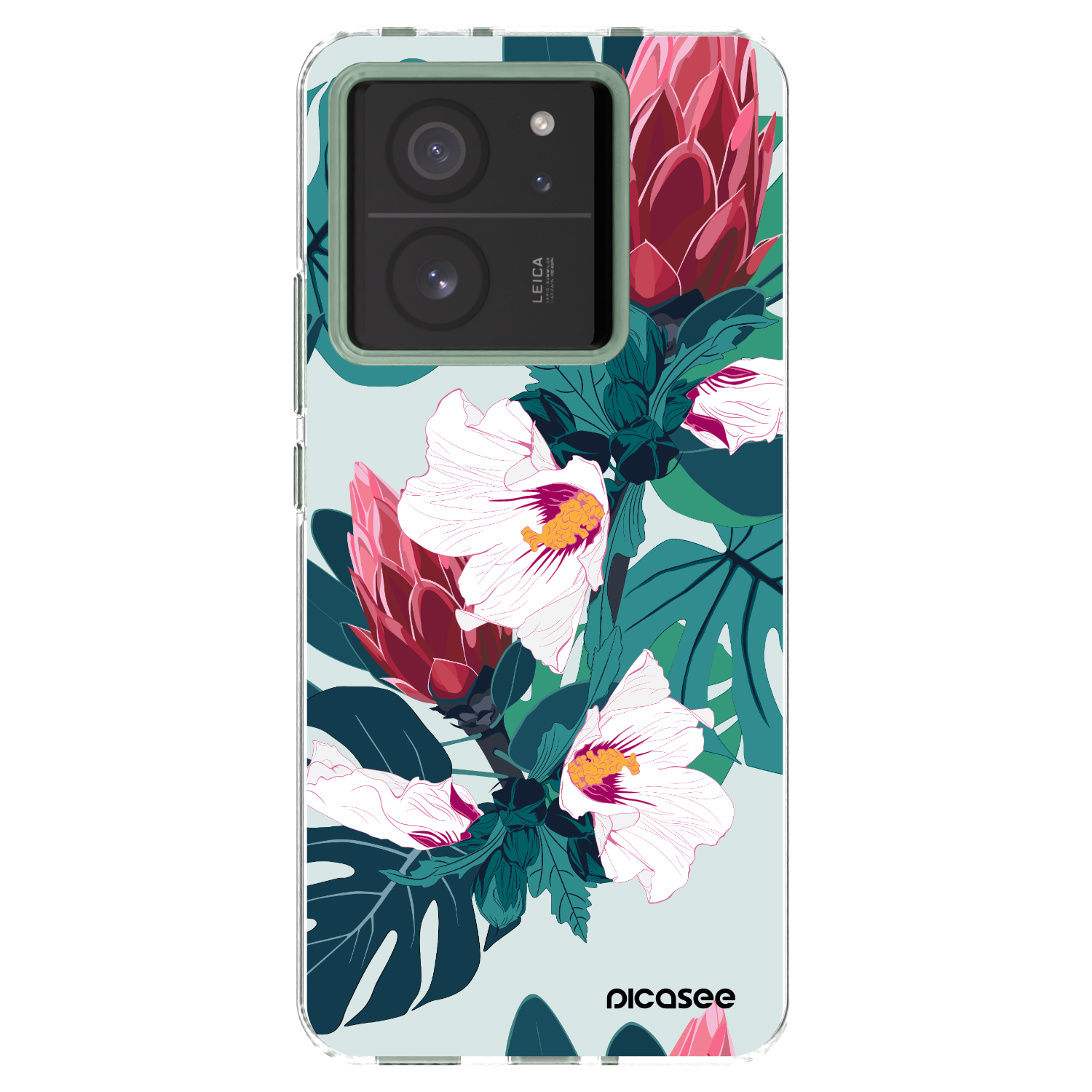 Picasee átlátszó szilikon tok az alábbi mobiltelefonokra Xiaomi 13T - Rhododendron