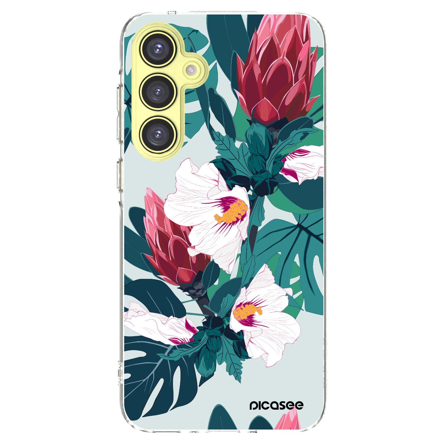 Picasee átlátszó szilikon tok az alábbi mobiltelefonokra Samsung Galaxy A35 5G A356B - Rhododendron