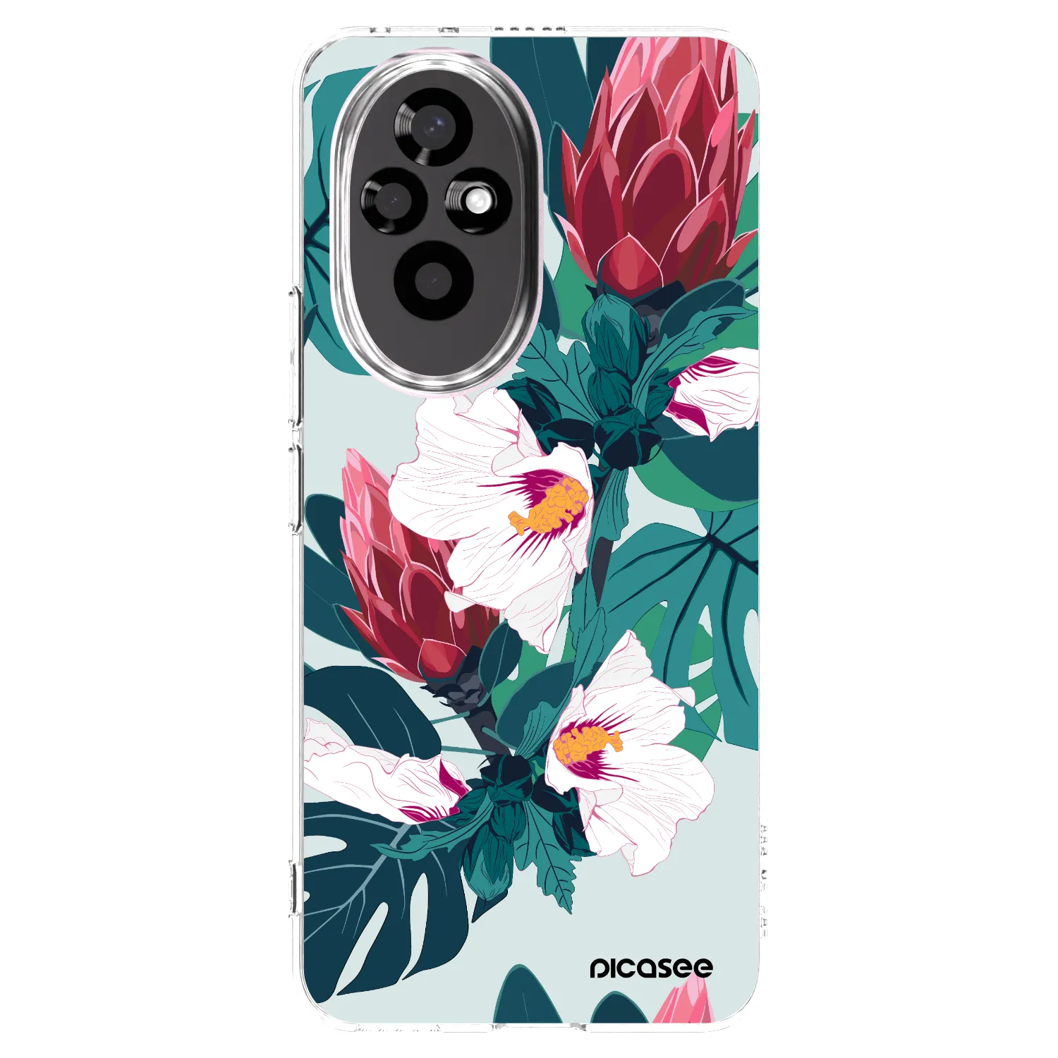 Picasee átlátszó szilikon tok az alábbi mobiltelefonokra Honor 200 5G - Rhododendron