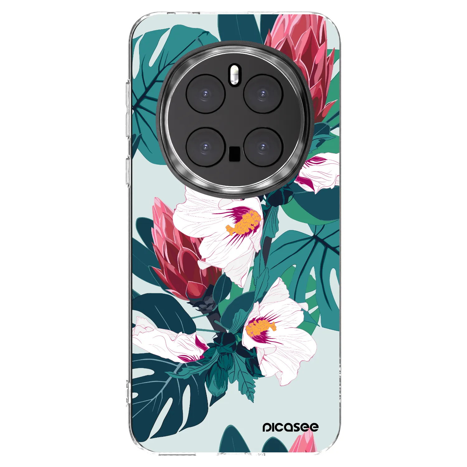 Picasee átlátszó szilikon tok az alábbi mobiltelefonokra Honor Magic7 Pro 5G - Rhododendron