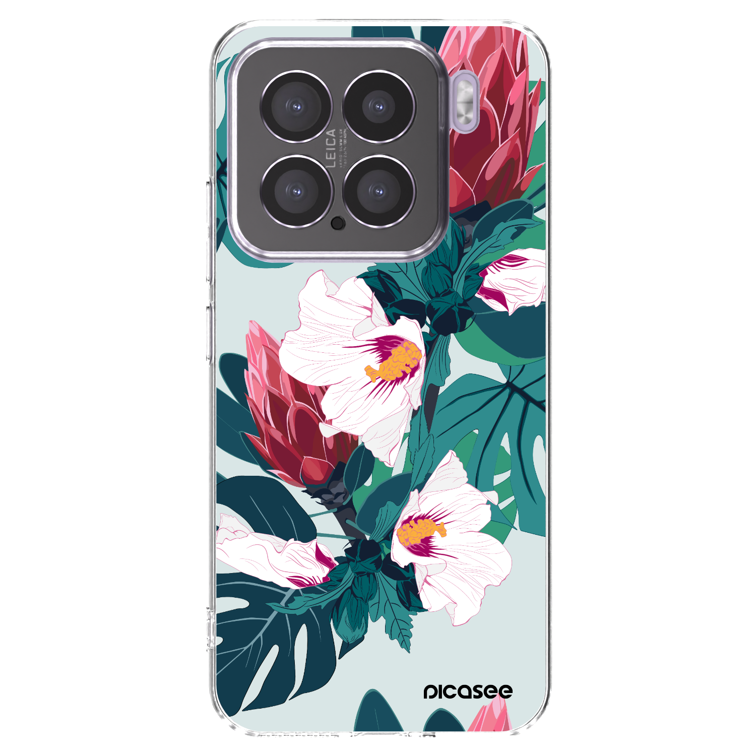 Picasee átlátszó szilikon tok az alábbi mobiltelefonokra Xiaomi 15 - Rhododendron