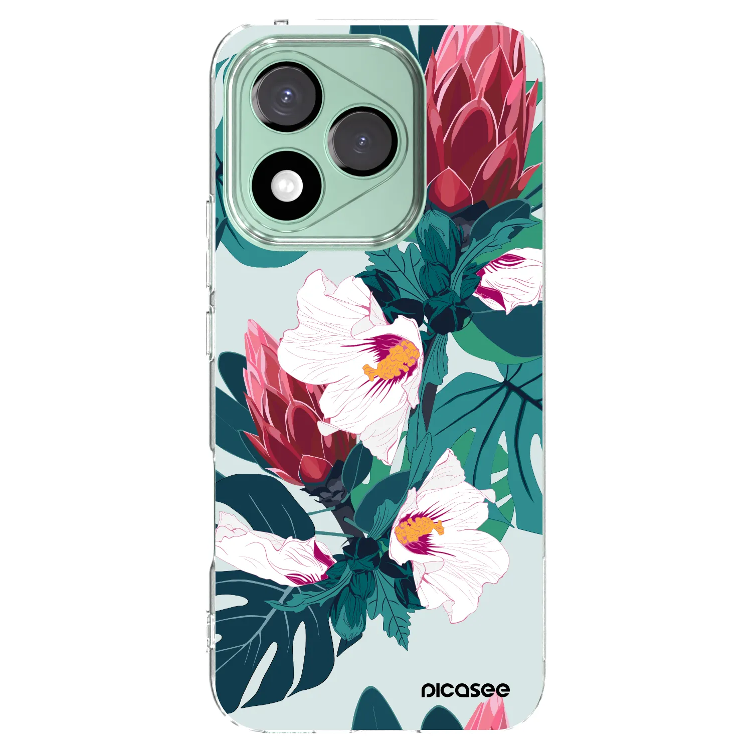Picasee átlátszó szilikon tok az alábbi mobiltelefonokra Honor 400 Lite 5G - Rhododendron