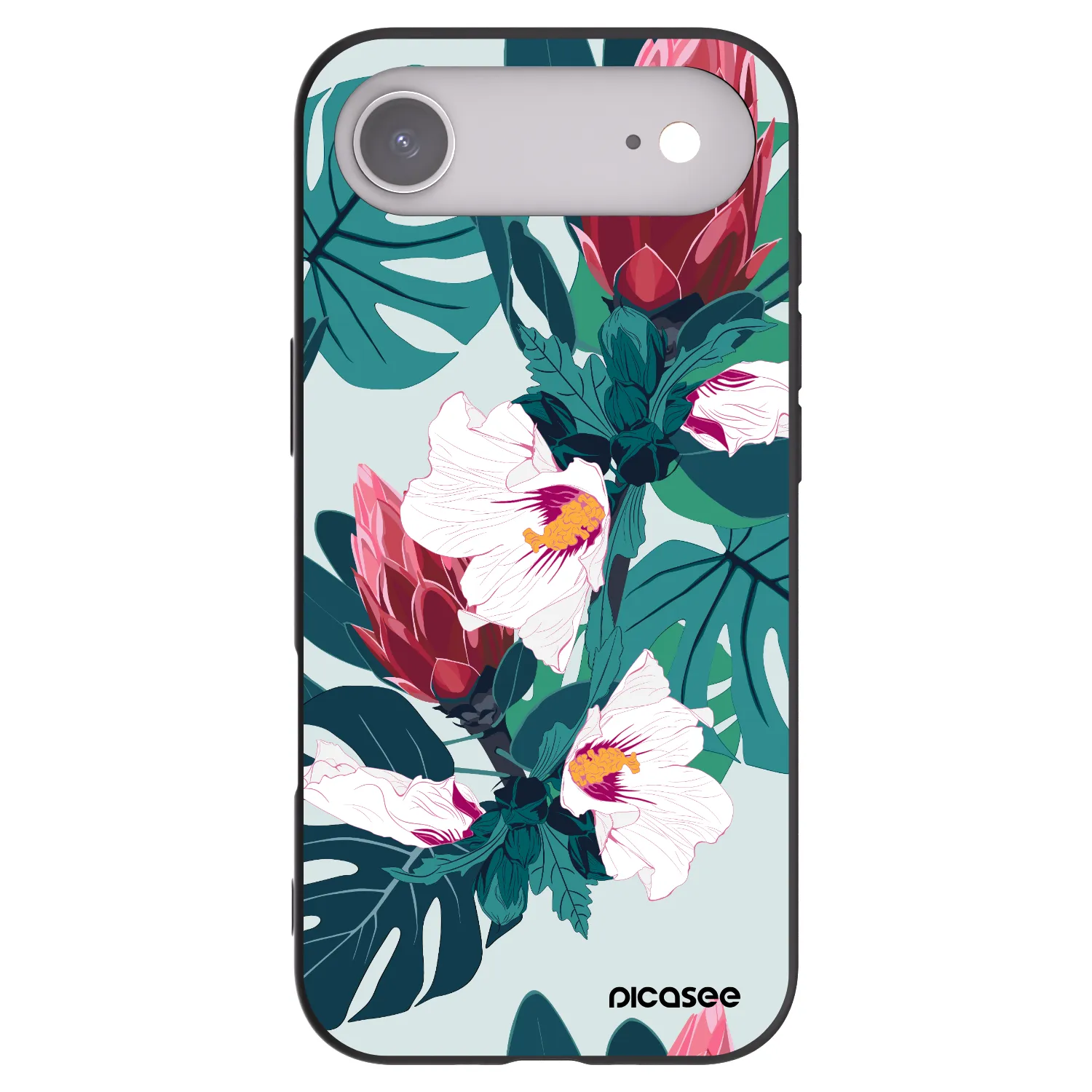 Picasee fekete szilikon tok az alábbi mobiltelefonokra Apple iPhone Air - Rhododendron