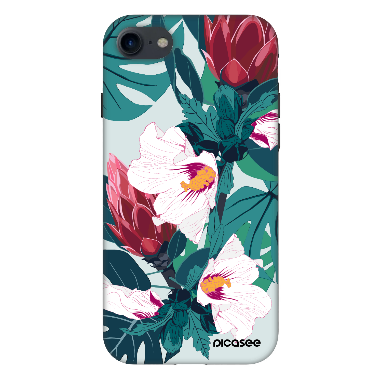 Picasee Fashion Case Apple iPhone SE 2020 - Rhododendron