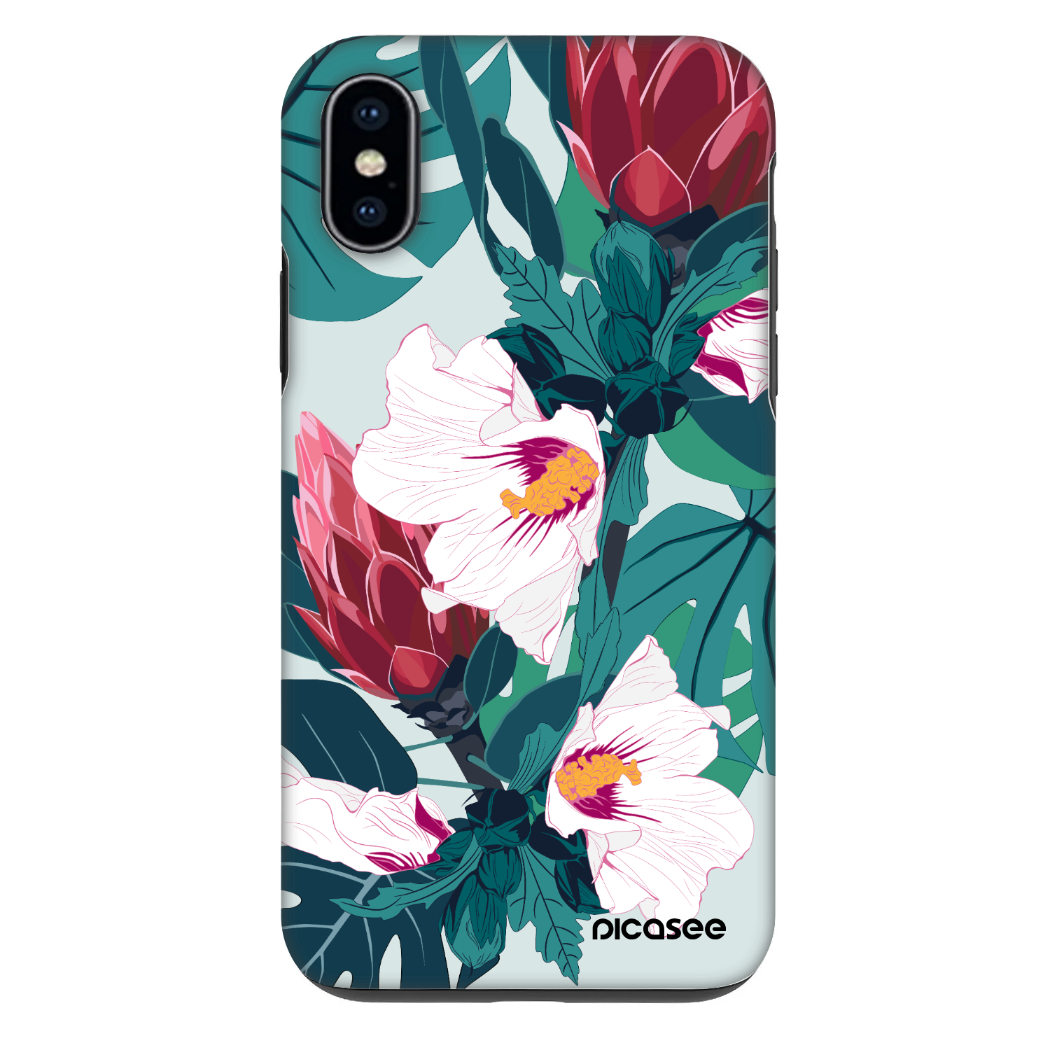 Picasee Fashion Case Apple iPhone X/XS - Rhododendron