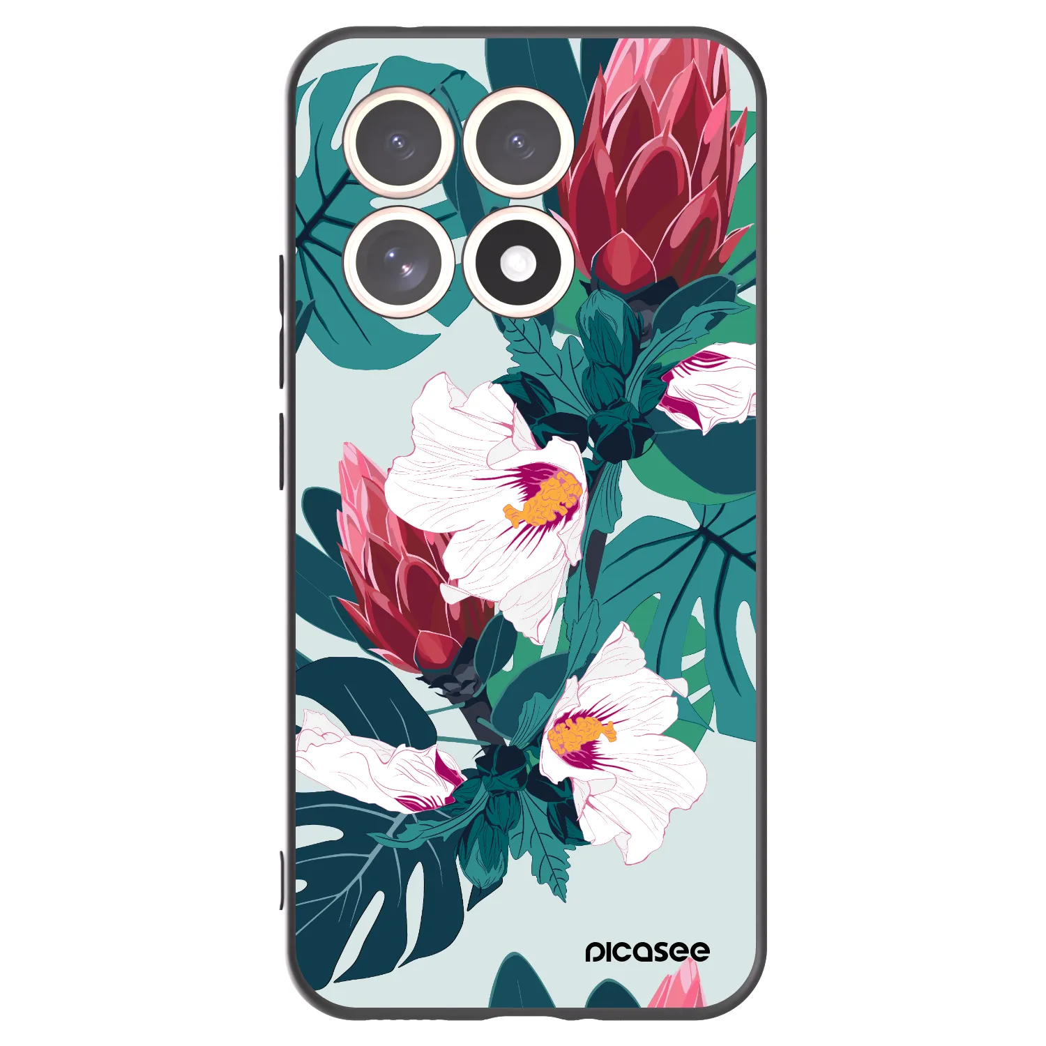 Picasee fekete szilikon tok az alábbi mobiltelefonokra Xiaomi 15T - Rhododendron
