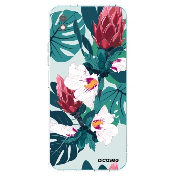 Picasee fekete szilikon tok az alábbi mobiltelefonokra Xiaomi Redmi 9A - Rhododendron