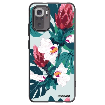 Picasee fekete szilikon tok az alábbi mobiltelefonokra Xiaomi Redmi Note 10 - Rhododendron