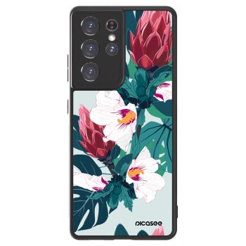 Szilikon tok erre a típusra Samsung Galaxy S21 Ultra 5G G998B - Rhododendron
