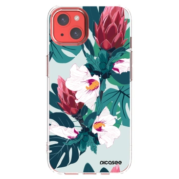 Picasee átlátszó szilikon tok az alábbi mobiltelefonokra Apple iPhone 13 - Rhododendron
