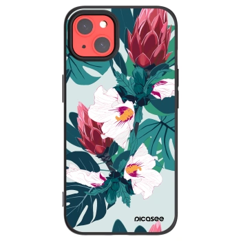 Picasee fekete szilikon tok az alábbi mobiltelefonokra Apple iPhone 13 - Rhododendron