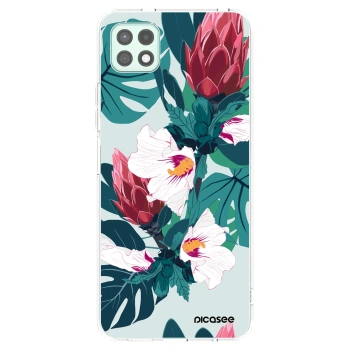 Picasee átlátszó szilikon tok az alábbi mobiltelefonokra Samsung Galaxy A22 A226B 5G - Rhododendron