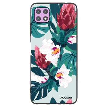Picasee fekete szilikon tok az alábbi mobiltelefonokra Samsung Galaxy A22 A226B 5G - Rhododendron