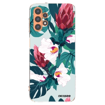 Picasee átlátszó szilikon tok az alábbi mobiltelefonokra Samsung Galaxy A13 4G A135 - Rhododendron