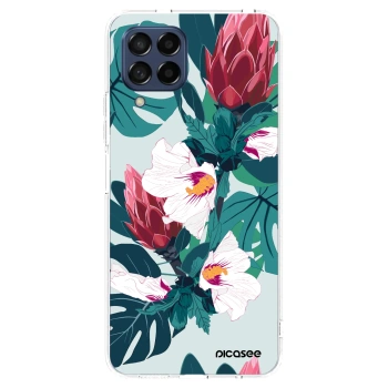 Picasee átlátszó szilikon tok az alábbi mobiltelefonokra Samsung Galaxy M53 5G - Rhododendron