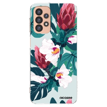Picasee átlátszó szilikon tok az alábbi mobiltelefonokra Samsung Galaxy A23 A236B 5G - Rhododendron