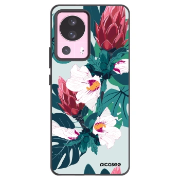 Picasee fekete szilikon tok az alábbi mobiltelefonokra Xiaomi 13 Lite - Rhododendron