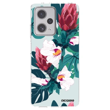 Picasee átlátszó szilikon tok az alábbi mobiltelefonokra Xiaomi Redmi Note 12 Pro+ 5G - Rhododendron