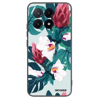 Picasee fekete szilikon tok az alábbi mobiltelefonokra Xiaomi Poco X6 Pro - Rhododendron