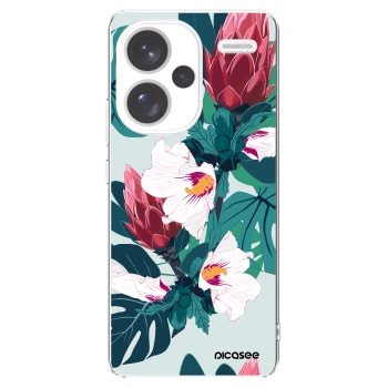 Picasee átlátszó szilikon tok az alábbi mobiltelefonokra Xiaomi Redmi Note 13 Pro+ 5G - Rhododendron