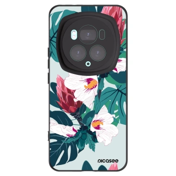 Picasee fekete szilikon tok az alábbi mobiltelefonokra Honor Magic6 Pro - Rhododendron