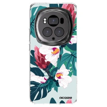 Picasee átlátszó szilikon tok az alábbi mobiltelefonokra Honor Magic6 Pro - Rhododendron
