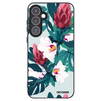 Picasee fekete szilikon tok az alábbi mobiltelefonokra Samsung Galaxy A55 5G A556B - Rhododendron